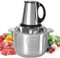 5L Hachoir Électrique d'Aliments, 500W Hachoir Électrique Avec Bol Acier, 5 Lames Amovibles pour Hacher Viande pour Hacher Viande, Oignon, Herbes, Fruit Sec Rapide et Sans Efforts