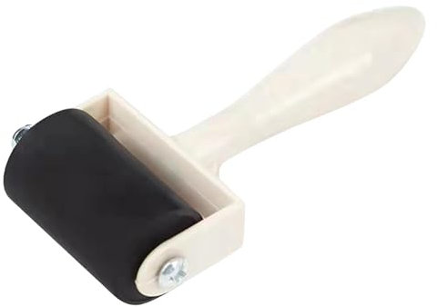 Brayer Roller, Rubber Brayer, Paint And Ink Roller Tool For Stamping And Scrapbook, Ink Roller With Wooden Handle, Printmaking Brayers, Ink Painting Brayer, Vinyl Roller, 3 Size Tool 1.38in 2.36in 4in