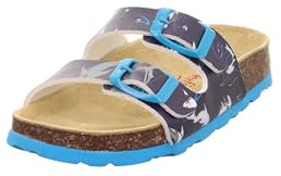 Superfit Fussbettpantoffel 1-800111 Hausschuh, BLAU/Mehrfarbig 8140, 41 EU