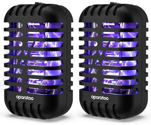 Anti Moustique Electrique, Lot de 2 Prise Anti Moustique électroniques pour intérieur, Lampe Anti Moustique Interieur piège à Insectes et moustiques, Puissant pour la terrasse, la Maison