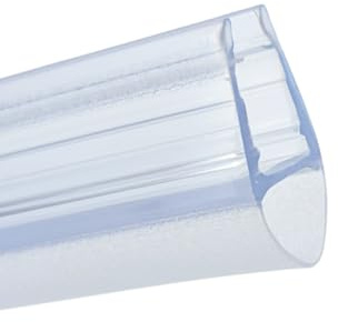 IWOFER Guarnizione Box Doccia Profilo U per Vetro 6-8 mm, Ricambio Universale Trasparente, Senza Colla, Tagliabile, Made in Italy, Antigoccia Tenuta Acqua (200 cm)