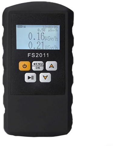 BildeeMait Rilevatore portatile di radiazioni nucleari FS2011, per contatore Geiger Beta Gamma X-for, tubo compensato energetico, monitoraggio in tempo reale 24 ore, soglie di allarme regolabili, uso