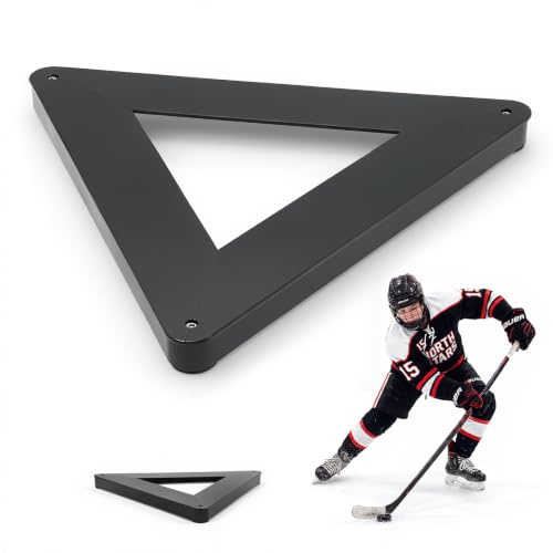 VEVOR Passeur de Hockey Triangulaire Rebondisseur de Palet Multi-Angles, Équipement d'Entraînement Utilisable sur et Hors Glace, Entraîneur de Passe et de Maniement de Crosse et Rondelle Portable