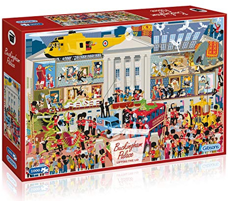 Buckingham Palace - Lifting The Lid 1000 Teile Puzzle | Nachhaltiges Puzzle für Erwachsene | 100% recyceltes Premium-Karton | Tolles Geschenk für Erwachsene | Gibsons Games