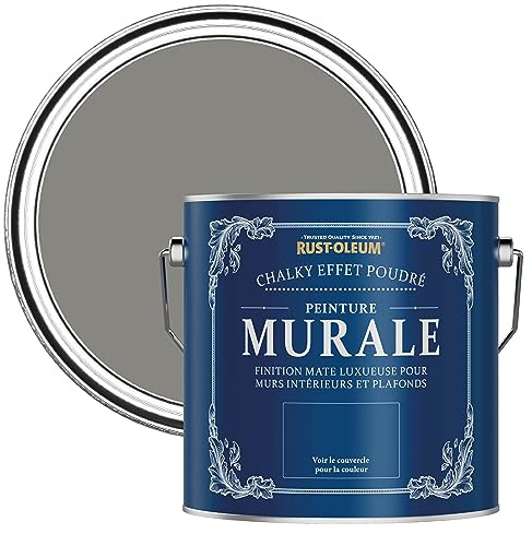 Rust-Oleum Grey Matt Emulsion Wall Paint - Art School 2.5L