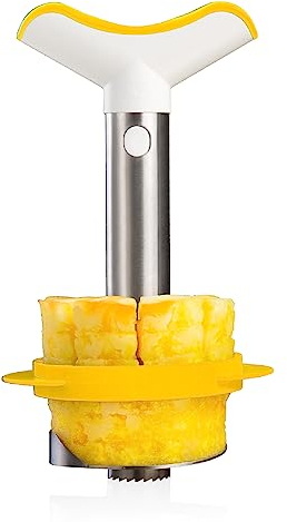 Vacu Vin, Trancheuse Ananas & Wedger - Inox - Jaune - 4874360