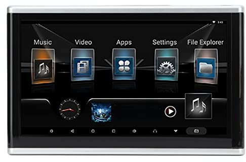 LBEC Monitor de reposacabezas de Coche Reposacabezas de Alta definición Reproductor de DVD Pantalla táctil para Android9.0
