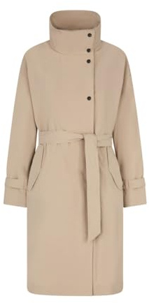 Geox W Roose Trench Giacca, Nocciola, 46 Donna