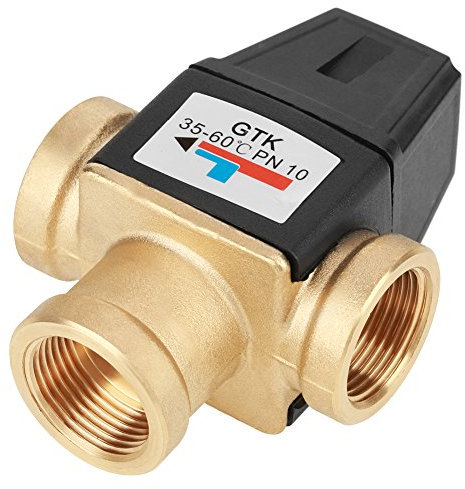 Vanne de Mélange Thermostatique en Laiton à Filetage Femelle DN20 à 3 Voies pour Chauffe-eau Solaire