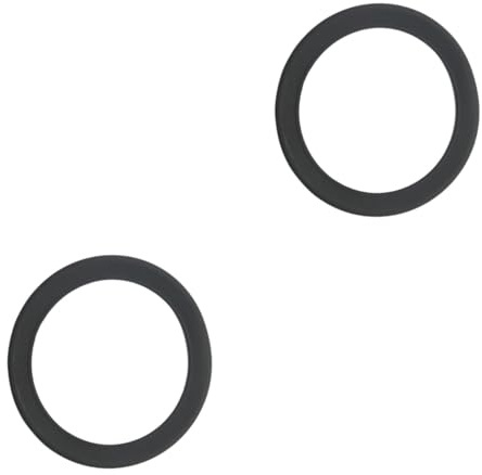 Toyvian 2pezzi Anello Silenzioso Silicone Per Sax e Tromba Protezione e Leggera Per Riduzione Rumore Nero