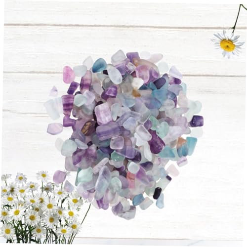 IMIKEYA Graviers De Verre Naturels Colorés Cristaux Décoratifs pour Aquarium Et Jardin Graviers De Verre pour Décoration Intérieure Et Extérieure
