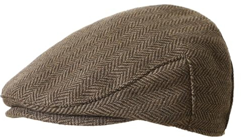 Maeau Tweed keps för bebis/barn, platt basker, hatt, Gavroche, justerbar, justerbar, Newsboy, keps, vintage, solskydd, hatt, mjukt foder, flera årstider, S–L/1–12 år, kastanj, 5-10 ans