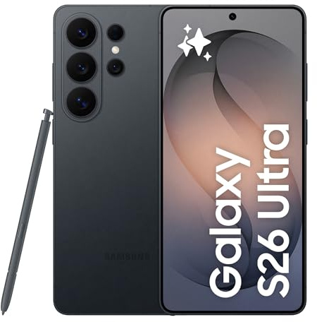 Samsung Galaxy S26 Ultra Smartphone AI, 256GB, 3 anni di Garanzia, Privacy Display Integrato, Processore Potente, Assistente Foto, Camera 200 MP, 5000 mAh, Black [Versione italiana]
