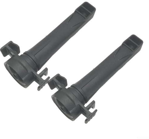 Durashmall Wassereinlassbogen 5.633-171.0 für Kärcher KWI 1 WV1 WV2 Fenstersauger, robustes Kunststoff-Ersatzteil für Abwassertank, schwarz, einfache Installation, leichtes Design, 2 Stück