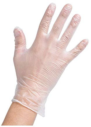 Vinylhandskar, puderfria, storlek XL, 100 stycken
