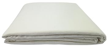 Ger3as Leinen Bettlaken ohne Gummi 100% Stonewashed Natürlich Laken Überwurf Gewaschen