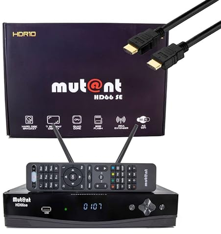 Mutant HD66 SE UHD 2160p E2 Linux Receiver mit 1x DVB-S2 & 1x DVB-C/T2 Tuner, PVR, WiFi