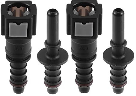 X AUTOHAUX 1/4 SAE to 5/16 Straight Car Fuel Hose Quick Release Connector 2 Set