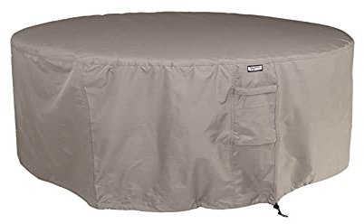 Raffles Covers Abdeckung Gartenmöbel rund Ø 250 H: 85 cm | Atmungsaktiv | Wasserdicht | UV - beständig | Doppelt genähte, PU-versiegelte Naht | Elastischer Kordelzug |