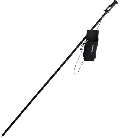 Greys Wathosenstock | Zusammenklappbarer Edelstahl Wathenstab Für Fluss, See & Küste | Kompakte Sicherheitsunterstützung | Komfortabler Griff | Neopren Tragetasche