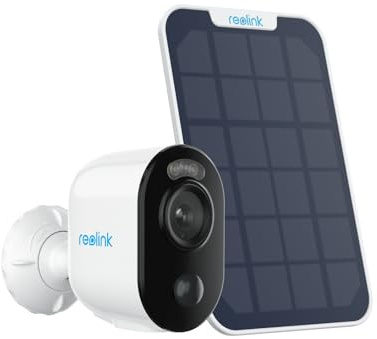 REOLINK 2K 3MP Solar Wireless Security Camera Outdoor, Spotlight Night Vision, 2.4GHz WiFi, Solar/Battery Powered Home Surveillance, Smart AI Detection, No Subscription, Local Storage, Argus 3E Kit