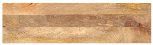 vidaXL Tischplatte, Holzplatte für Esstisch Couchtisch, Massivholzplatte Rustikales Design, Ersatztischplatte, 100x30x2,5cm Rechteckig Massivholz Mango