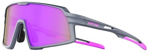 KAPVOE Lunettes de soleil polarisées pour enfants Lunettes de soleil de baseball pour jeunes garçons filles UV400 Sports Softball Course à pied Cyclisme Lunettes K251