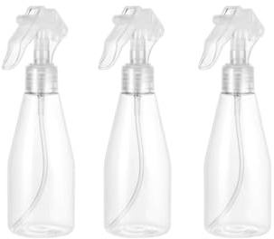 FOMIYES 3Pcs Refillable Spray Bottles for Hair with Ultra Fine Mist Transparent Plastic Pump Spray Bottles for Hairdressing Makeup Plant Care Lightweight Leakproof Design 2.17X7.28 Inches