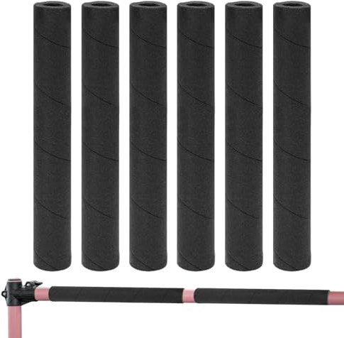 Tubo De Espuma - 6 Unidades de Funda Aislante para Tuberías | Aislamiento Térmico Negro para Interior Exterior Máquinas de Gimnasio Manillar Unidad AC Portaequipajes