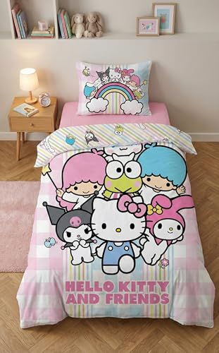 Hello Kitty and Friends Funda Nórdica Cama 90 140x200 + Funda Almohada
