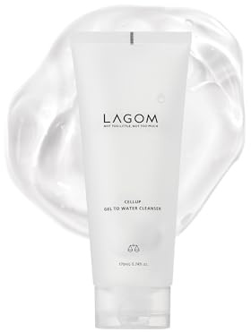 LAGOM Cellup Gel To Water Cleanser, Gentle Morning Face Wash with Hydrating Aqualicia, Non-Foaming Jelly Texture for Daily Use, low-irritation,K-Skincare 5.74 Fl Oz