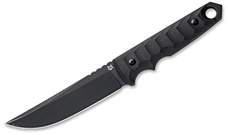 FOX-Knives 02FX744 Unisex – Erwachsene Ryu Tactical Tanto G10 Black feststehendes Messer, Schwarz, 27 cm