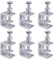 Vegena C-Zwingen Set, 6 Stück C Klemme, 304 Edelstahl Heavy Duty C-Clamp mit Breiten Backenöffnungen, Holzbearbeitung Fixture Clamp Tiger Klemme für Diy Holzbearbeitung, Schweißen, Tischlerei