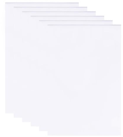 TRKETK Pack de 6 Panneaux en Mousse Blanche, 3 mm Panneau d'Affichage en Mousse Rectangulaire de 30 x 20 cm Panneau de Montage en Feuille de PVC pour Montage Artisanat Affichage le Bricolage