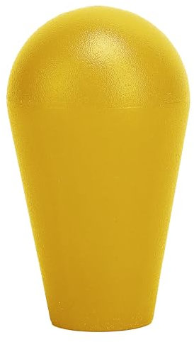Ellipse Joystick Ball Top Handle Rocker | M6 Oval Arcade Game DIY Parts Replacement(52*30mm) Yellow