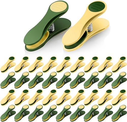 Fabsome Clothes Pegs for Washing Line, Pack of 40 Strong Grip Non Slip Washing Pegs, Soft Grip Long Lasting Plastic Laundry Pegs with Rubber Pad (Bright Colour, 40 Pcs)