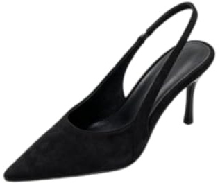 Genérico Zapatos De Tacón Alto para Mujeres Punta Afilada Talón Trasero Taco