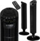 KESSER® Ventilador de torre con mando a distancia | Ángulo de oscilación de 90° | 3 velocidades | 90 cm |+ función de temporizador | función turbo | ventilador de columna ventilador de pedestal
