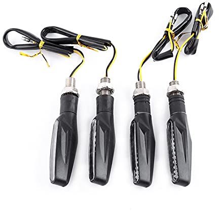 4pcs Clignotants Universels, Feux Clignotants à Led 12v Pour Motos, Feu Clignotant Pour Moto