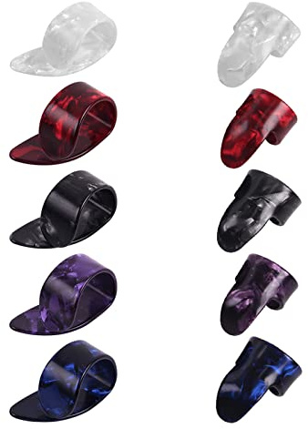 púas Dedo Púas Para Guitarra Ajustables Plástico Protector Dedos