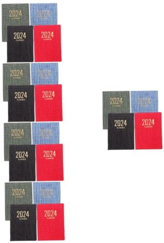 EXCEART 20 Stk Mini-fahrplanbuch Notizbücher Sammelalbum Scrapbooking Stundenplaner Für Studenten Agenda-journal-notizbuch Studenten Notizblock Reisenotizbuch A5 Papier Agenda-buch Tragbar