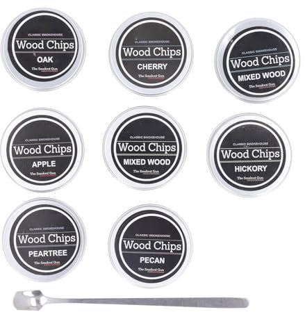 7 Sabores de Astillas de Madera de Nuez, Roble, Cereza, Nogal, Pera, Madera Mixta para Ahumador de Cócteles