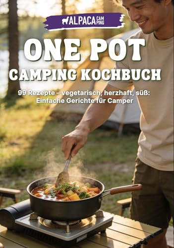 One Pot Camping Kochbuch: 99 Rezepte, vegetrarisch, herzhaft, süß - Einfache Gerichte für Camper von AlpacaCamping