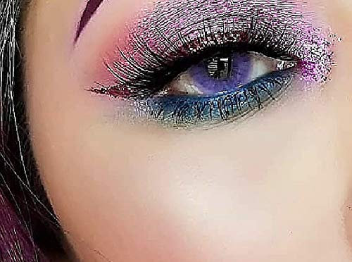 FreshTone Lentes De Contacto De Color Dulce Púrpura 1 Tono 12 Meses sin corrección