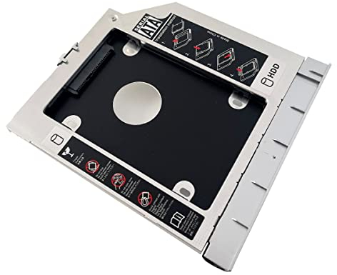 NIGUDEYANG 2nd HDD SSD Hard Drive Optical Frame Caddy Adapter for HP Probook 450 G1 with Bezel Front Panel Mounting Metal Bracket