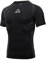 AMZSPORT Herren Kompressionsshirt Kurzarm Sportshirt Schnelltrocknend Laufshirt Funktionsshirt, Schwarz L