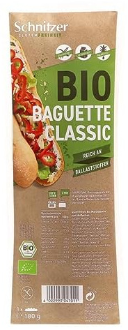 PAN BAGUETTE clasico 180gr. BIO – produit spécialisé pour un usage quotidien, poids 180 g, s’intègre facilement dans une routine de tous les jours et associe fonctionnalité pratique et sensation agréa