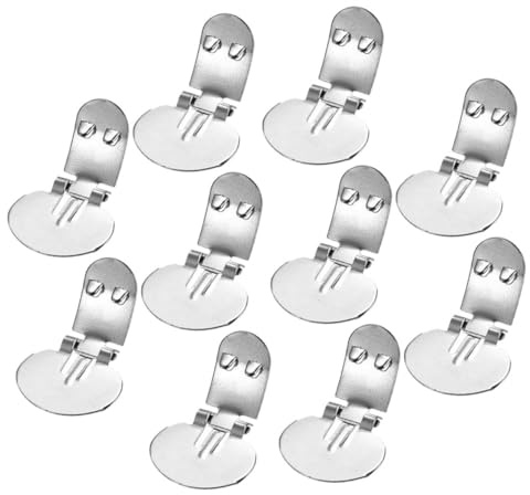 Hebillas Metálicas para Adorno DIY para Zapatos de Acero Inoxidable Plata, 10 Piezas Compactas y Ligeras y Accesorios de Calzado