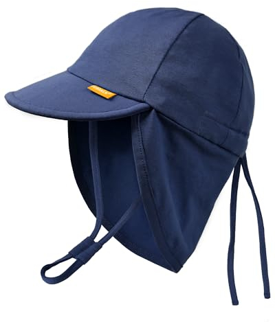 FURTALK Baby Kleinkind Sonnenhut UPF 50+ UV-Schutz Mädchen & Jungen Sommer Kappe Kinder Strand Mütze mit Verstellbarer Kinnriemen und Halsklappen