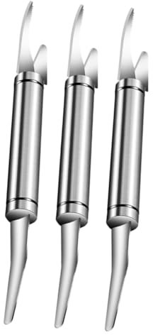 Ciieeo Set di Utensili per Gamberetti - 3 Pezzi in Acciaio Inossidabile Sbucciatore per Gamberetti E Sgusciatore per Una Facile Pulizia